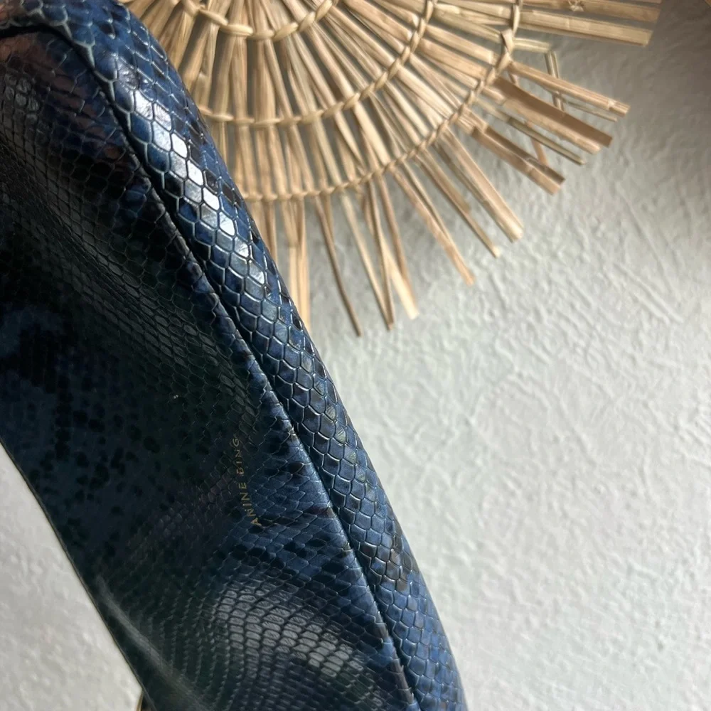 ANINE BING Bianca bag blue snake - Picture 6 of 9